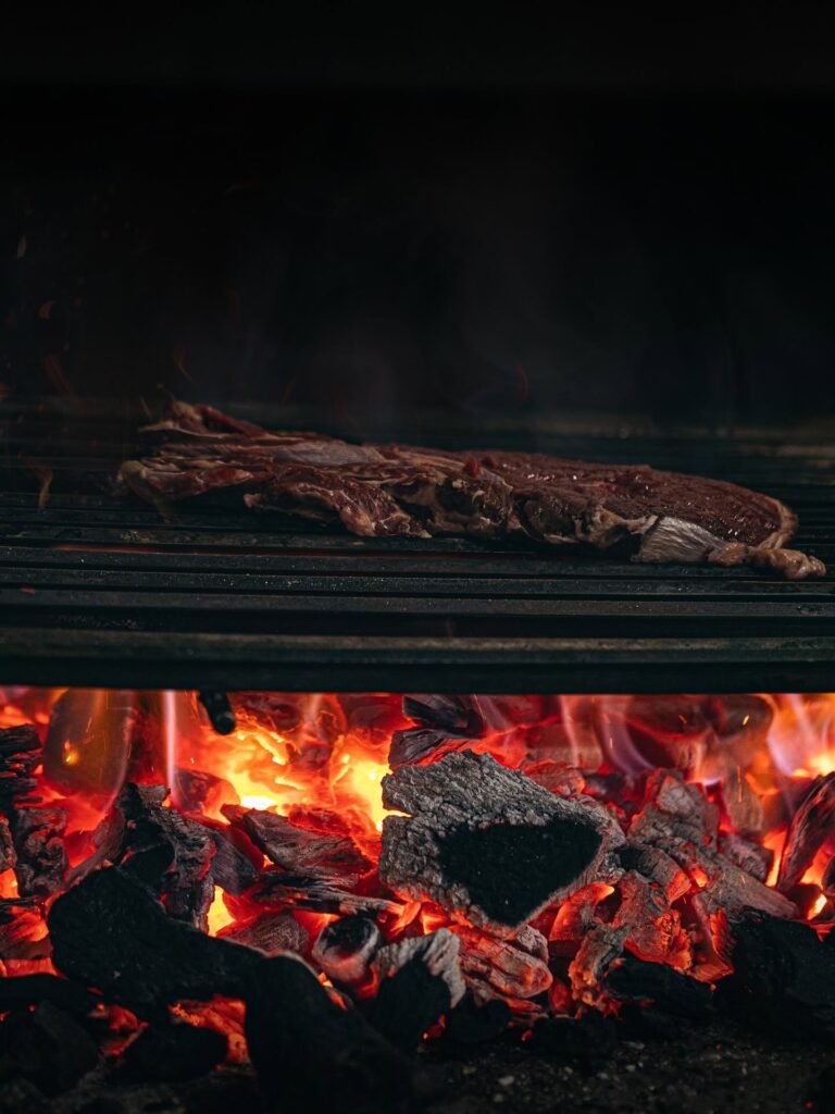 Brasas y carne